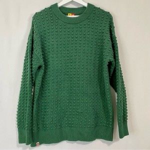 Lego X Target Men’s Textured Crewneck Long Sleeve Sweater Green Size Large NWT